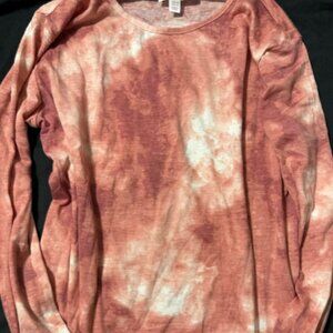 Rose and Vine- Women's long sleeved tie dye top-xs- new